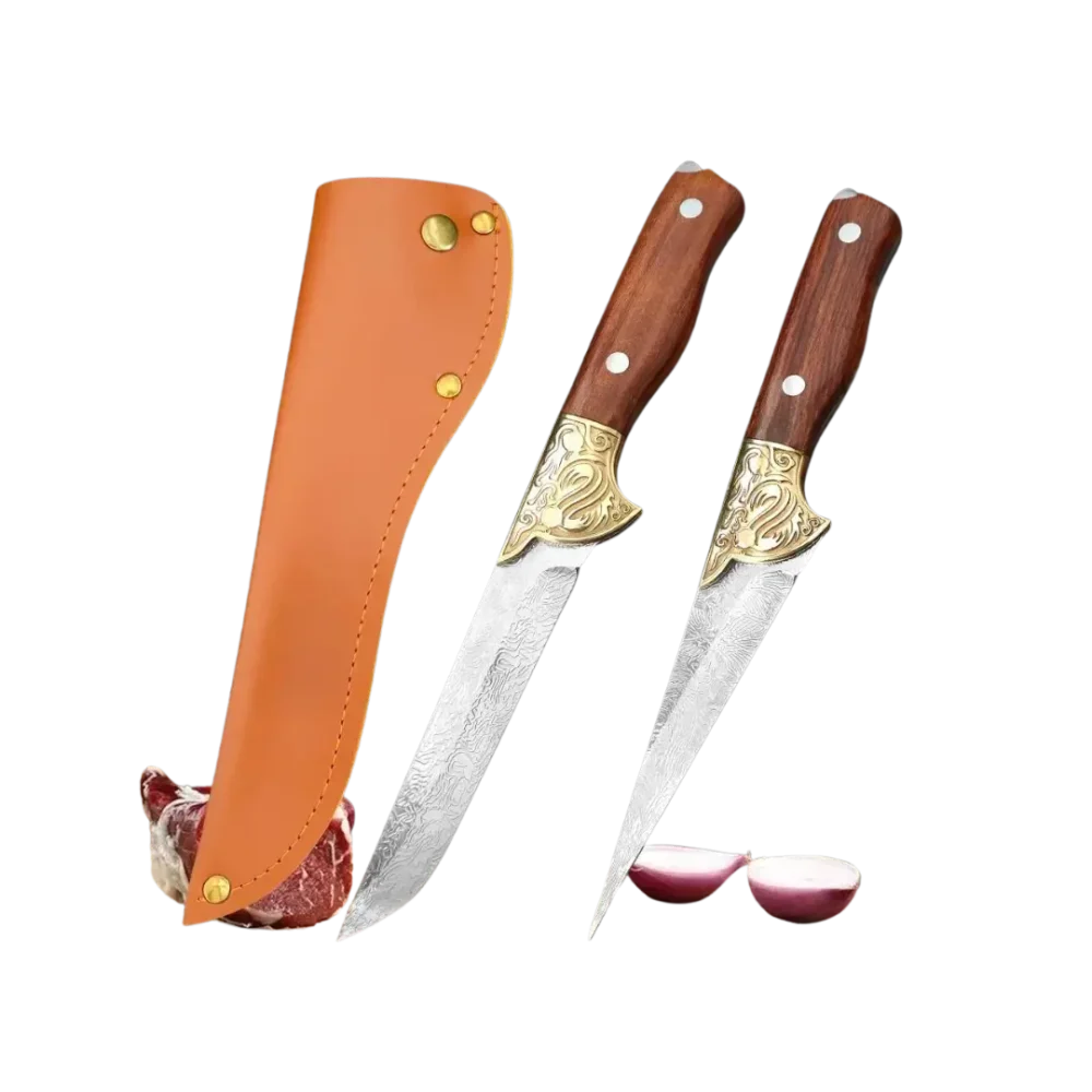 Couteau Multifonction CuisinePro - WoodSteel Elite - Mes-Couteaux