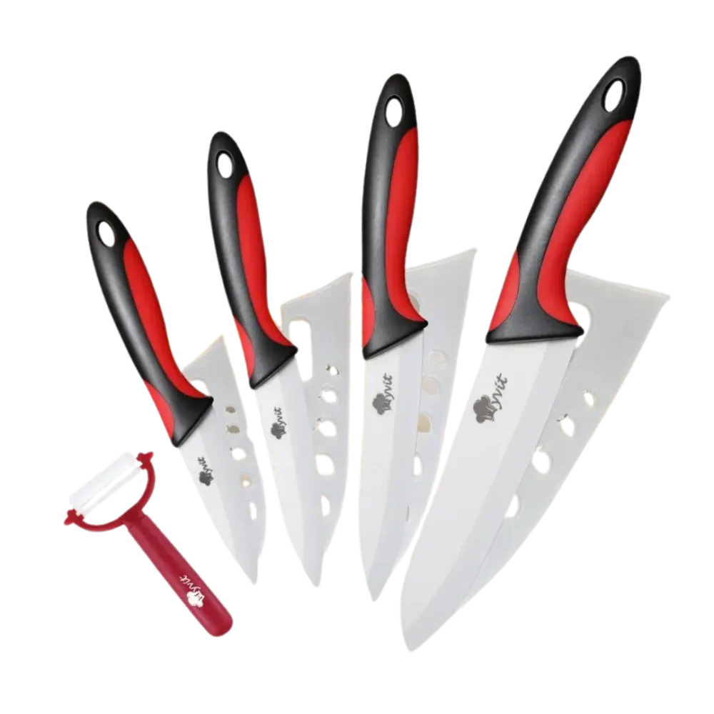 Couteaux de Chef Céramique - KitchenMaster Set - Mes-Couteaux