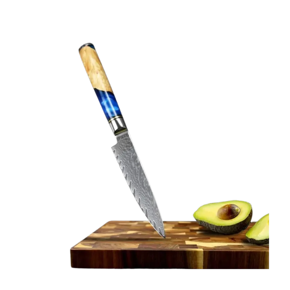 Couteau de Chef Santoku - BlueResin Pro - Mes-Couteaux