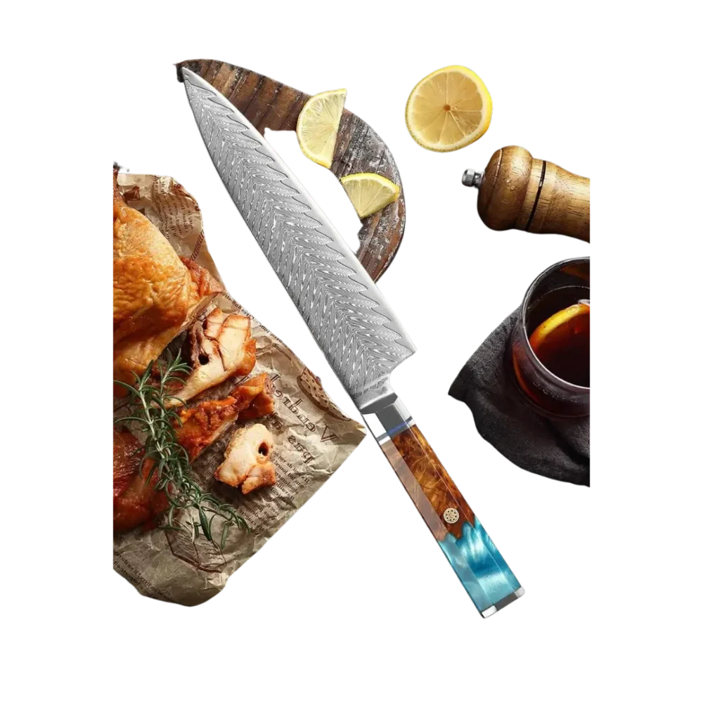 Couteau de Chef Japonais - BlueResin Elite - Mes-Couteaux