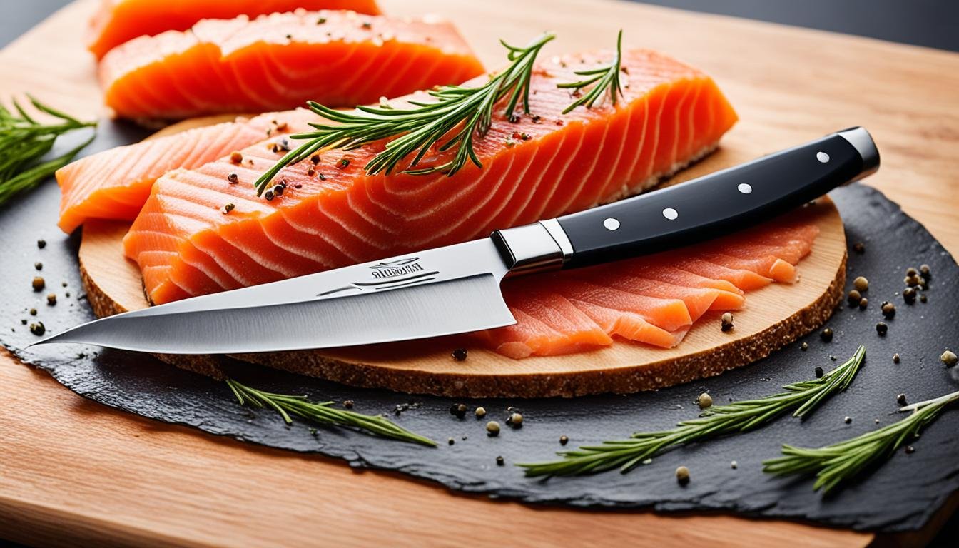 quel couteau pour couper le saumon fumé