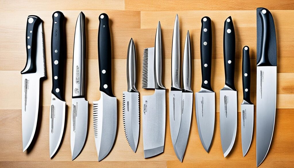 types de lames couteaux cuisine